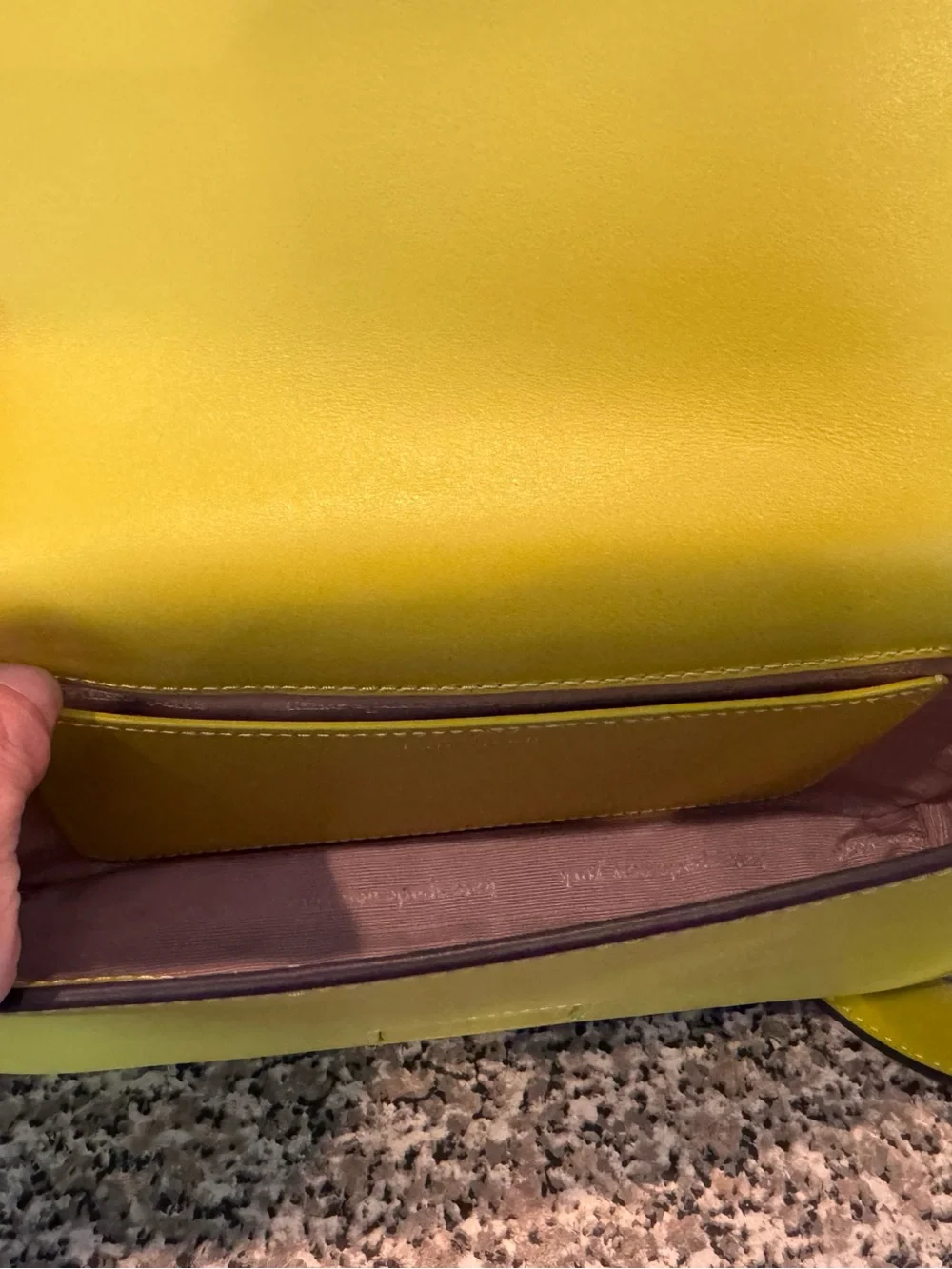 kate spade Lemon Yellow Leather Shoulder Bag